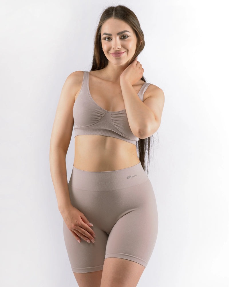 Boxer long taille haute en bambou