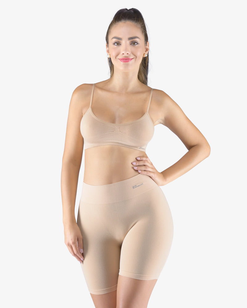 Boxer long taille haute en bambou