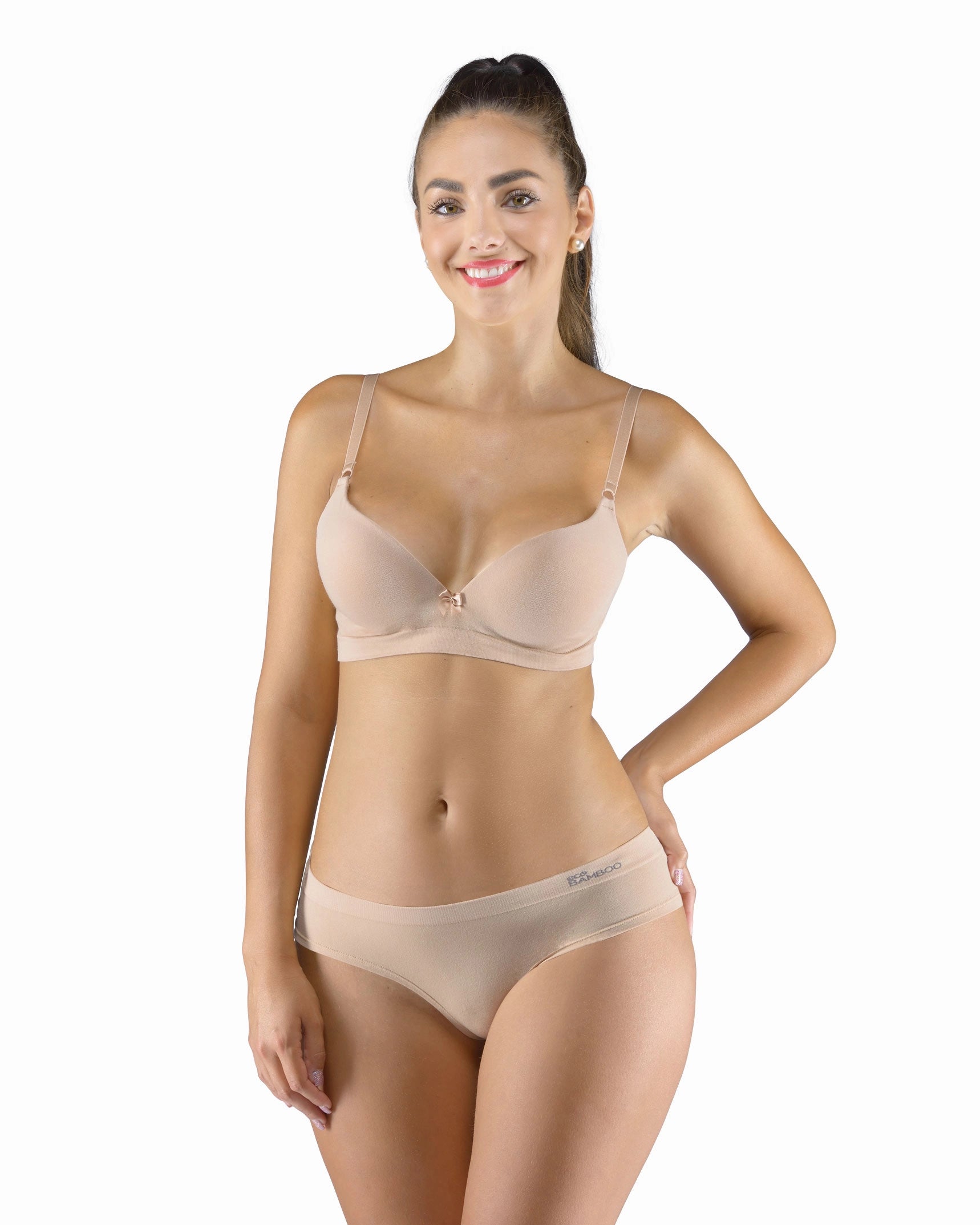 Wide Waist Bamboo Thong