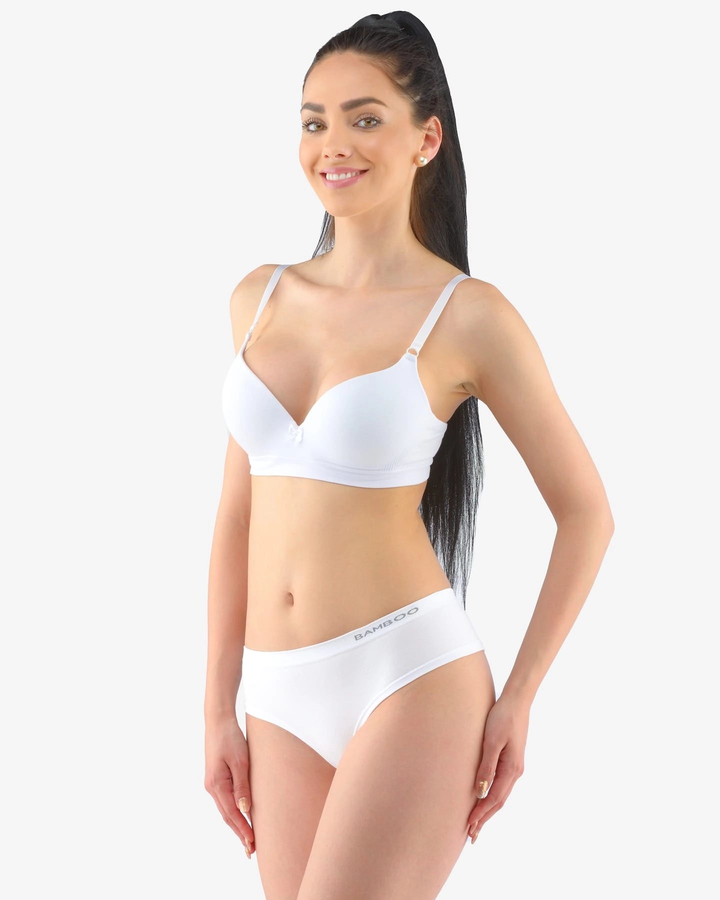 Wide Waist Bamboo Thong