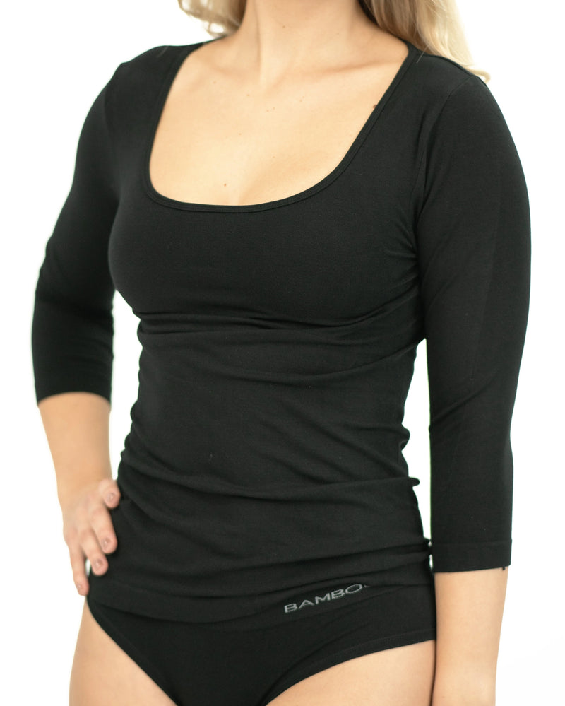 T-shirt manches 3/4 en bambou