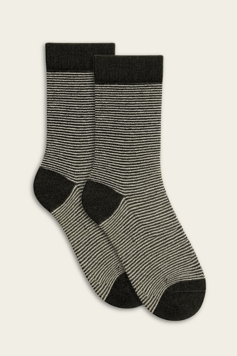 Chaussettes rayées en bambou