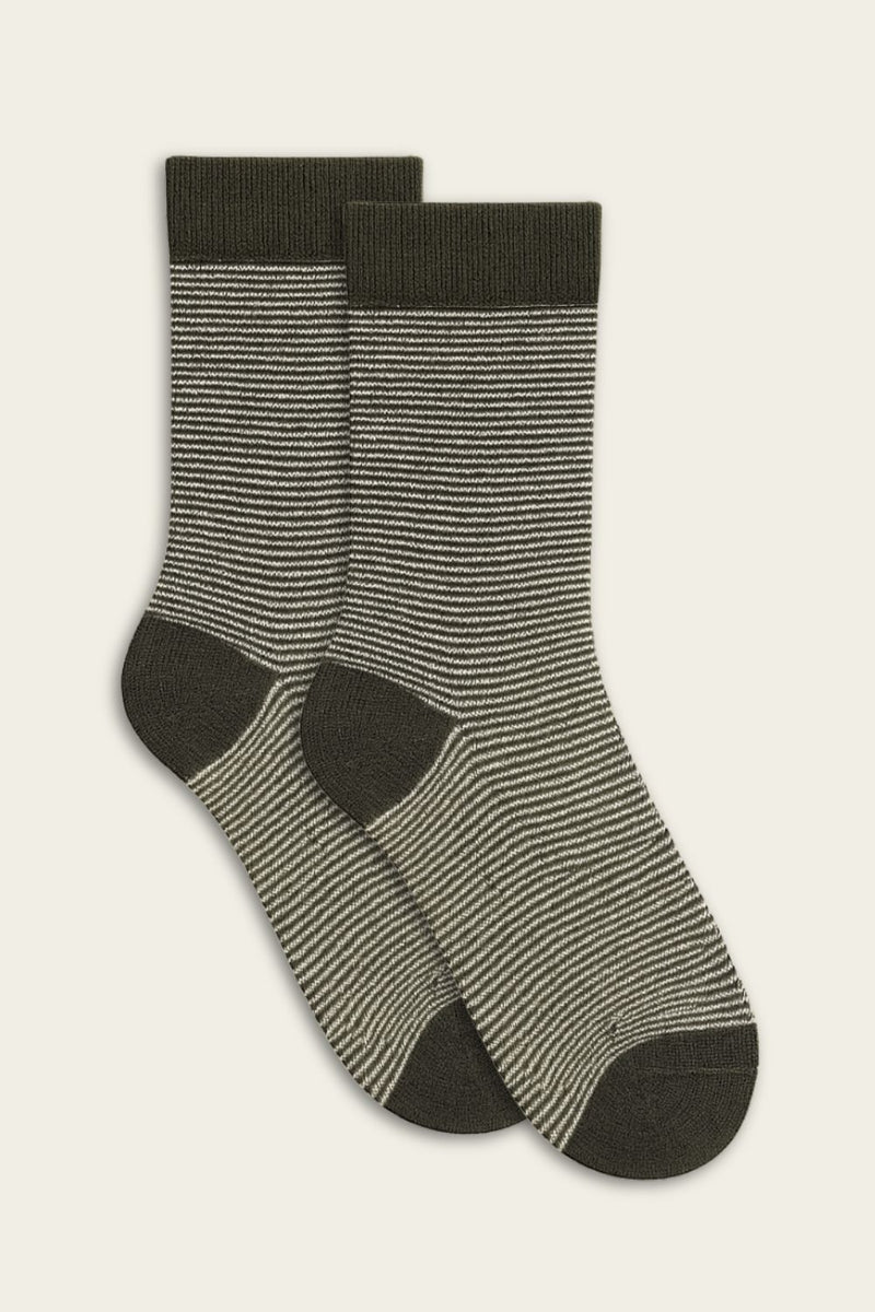 Chaussettes rayées en bambou