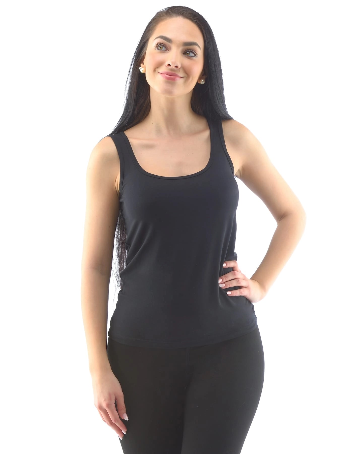 Camiseta sin mangas de bambú