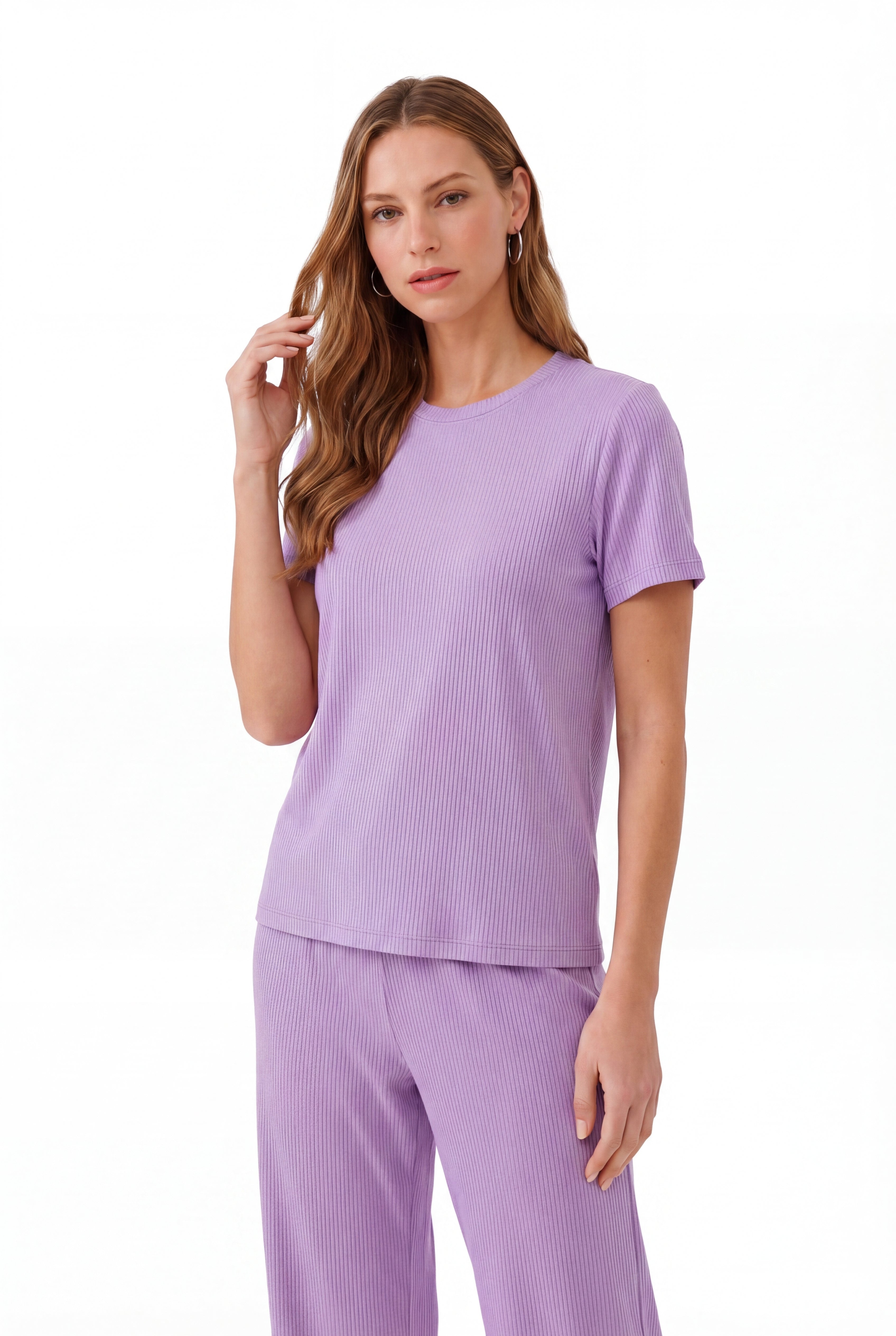 Short-Sleeve Bamboo Pyjama with Cropped Pants