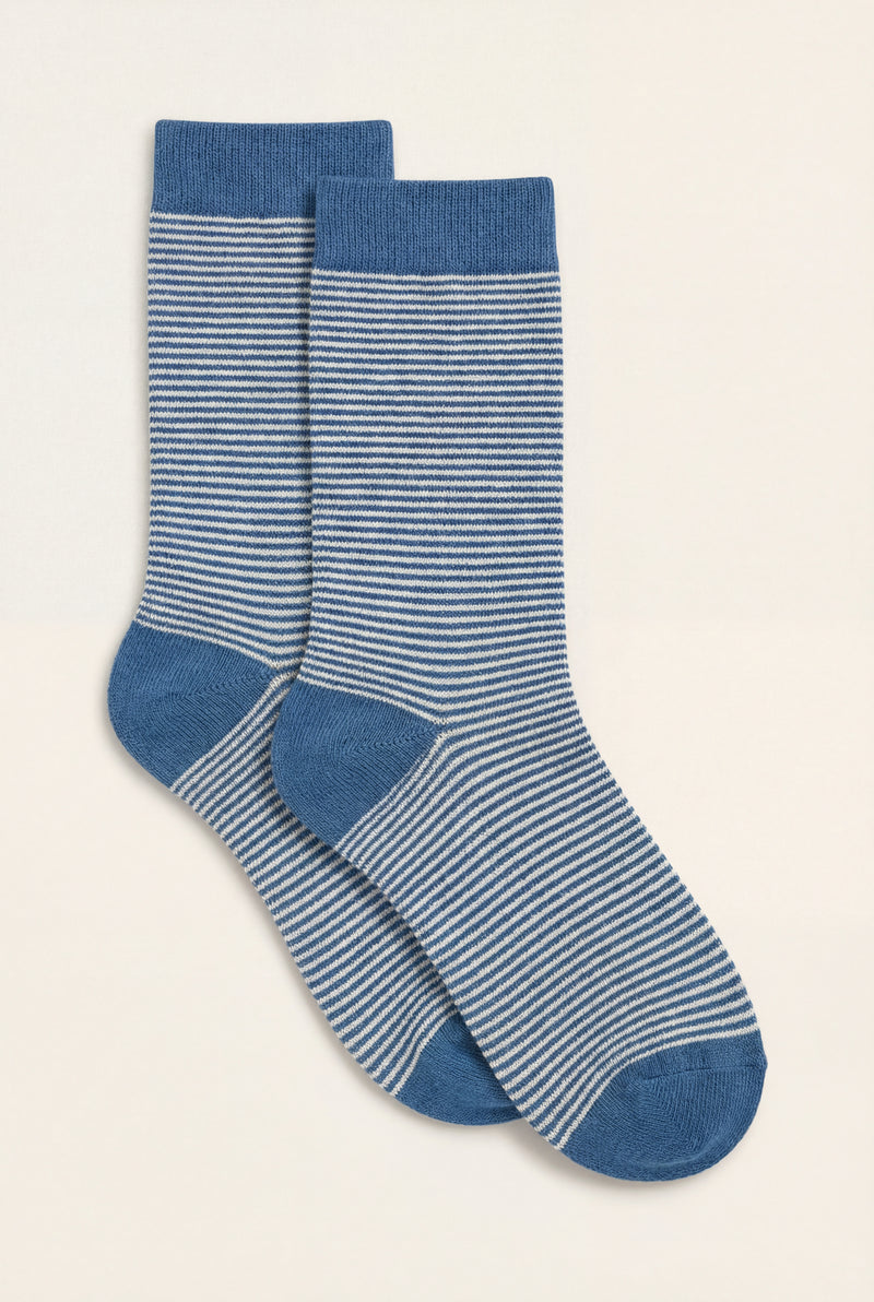 Chaussettes rayées en bambou