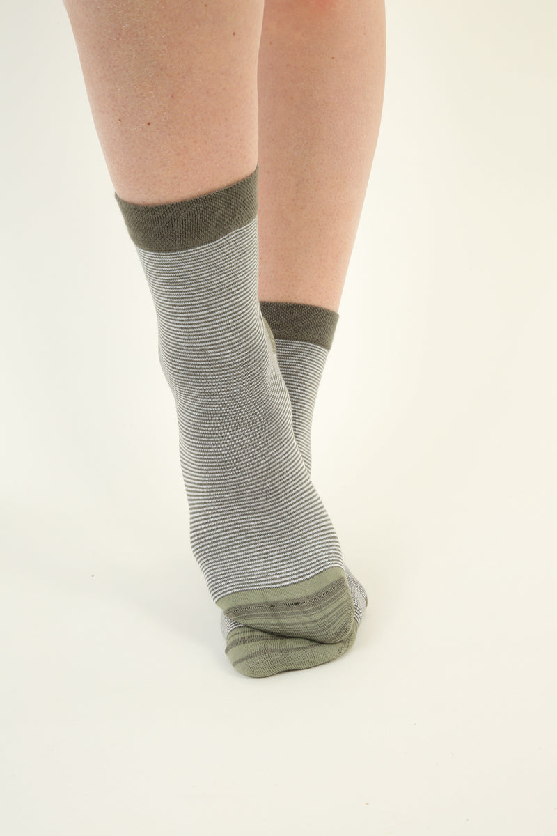 Chaussettes rayées en bambou