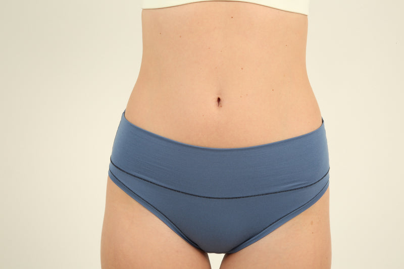 TENCEL™ Slip à taille large - Bleu