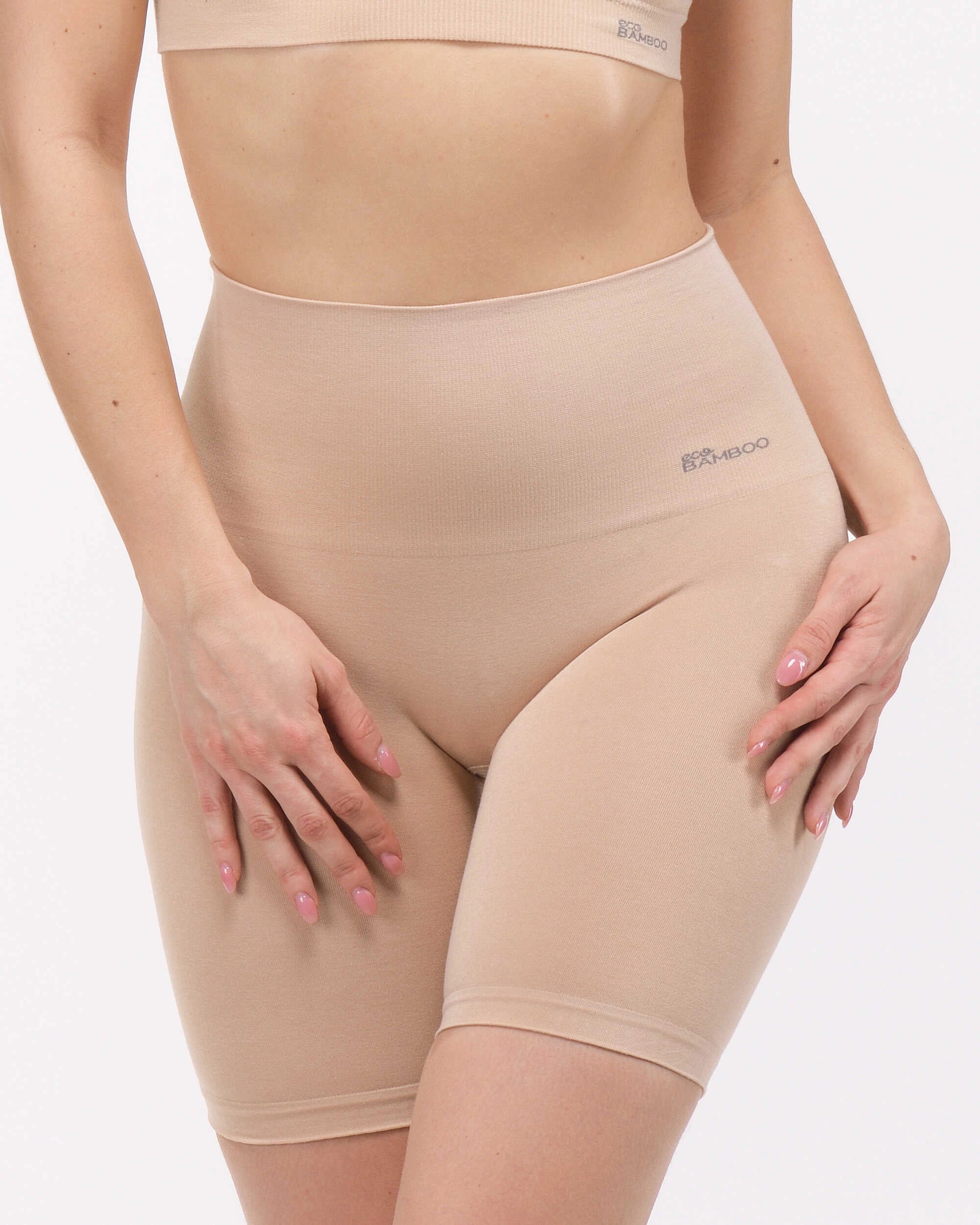 Boxers plus longs en bambou (avec bande antidérapante)