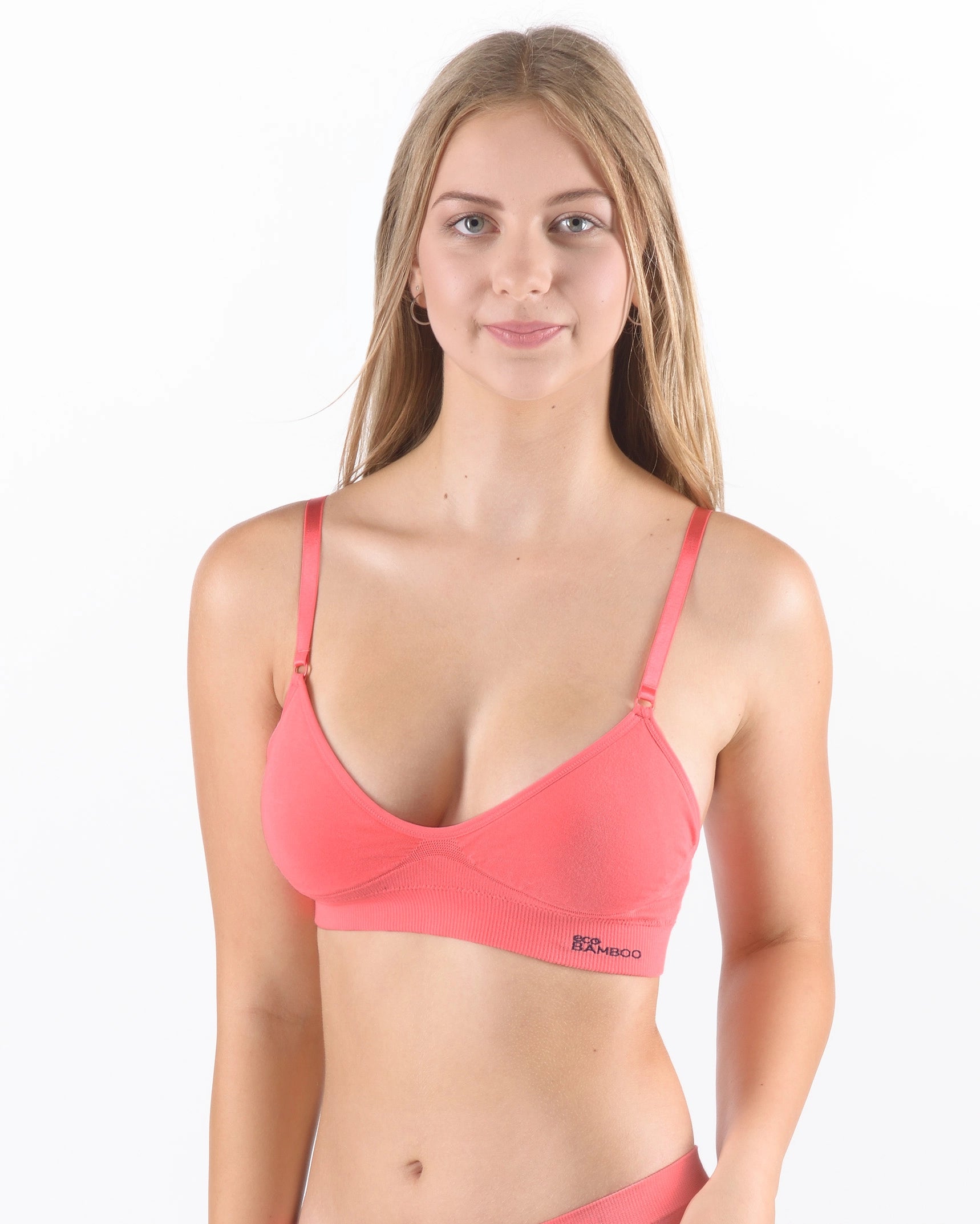 Convertible Padded Bamboo Bra with adjustable straps