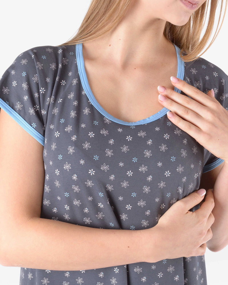 Camicia da notte in bambù e cotone