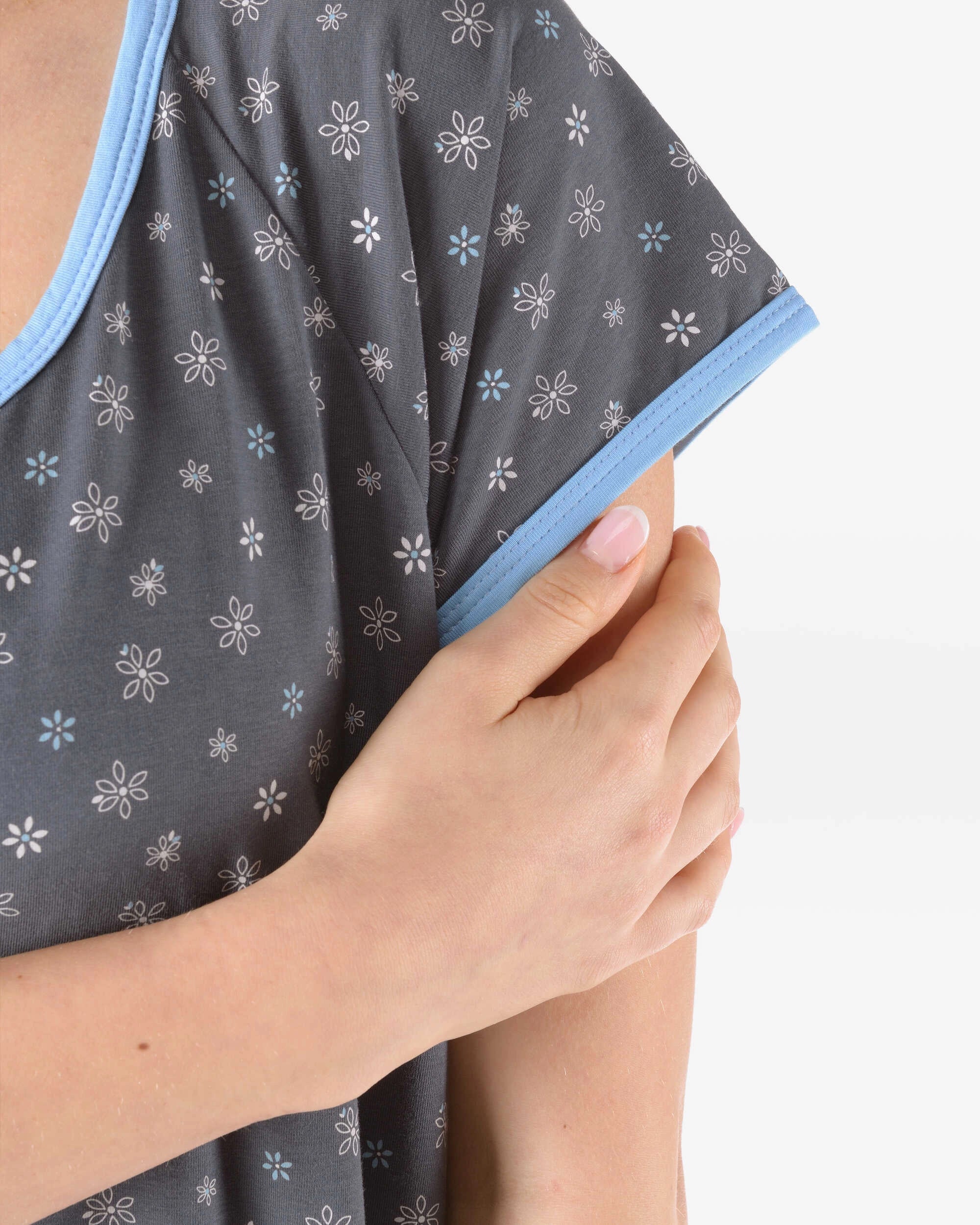 Camicia da notte in bambù e cotone