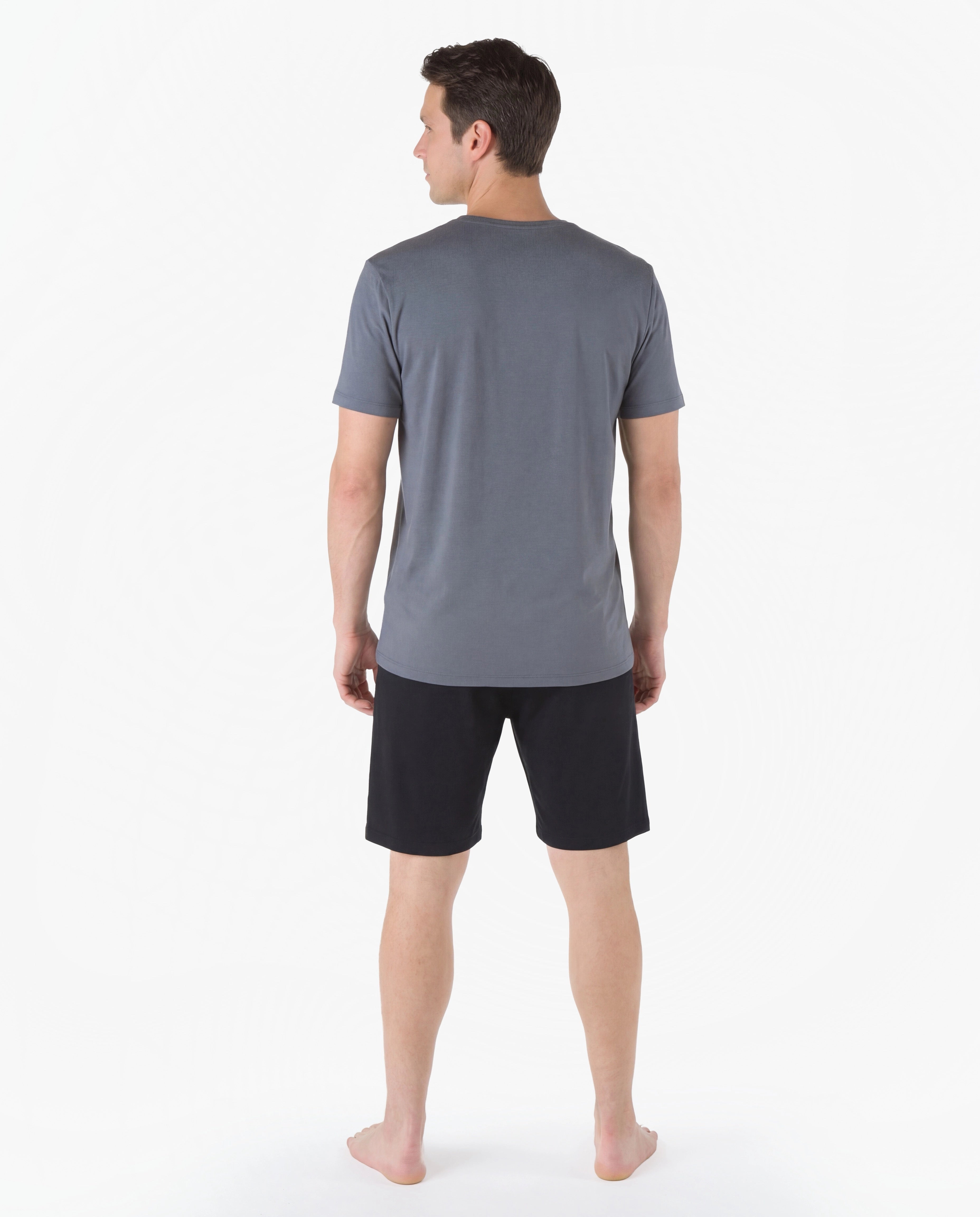 Pyjama mit Shorts aus Bambus und Baumwolle