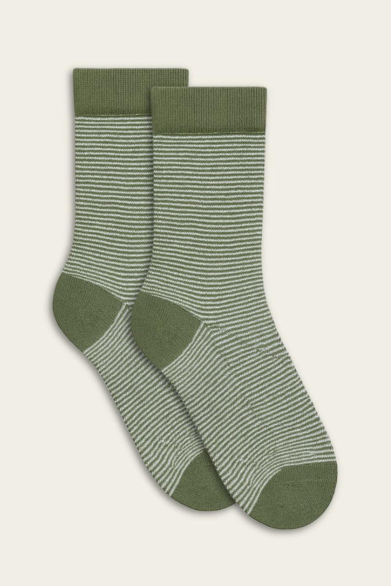 Chaussettes rayées en bambou