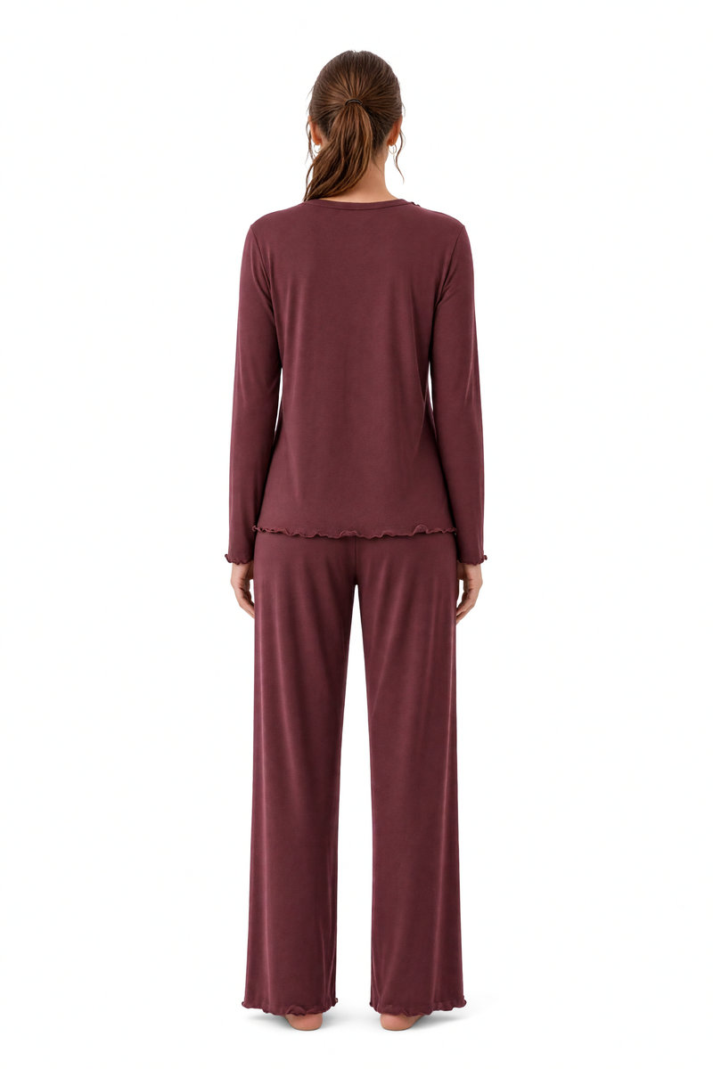 Pyjama long en bambou plus épais