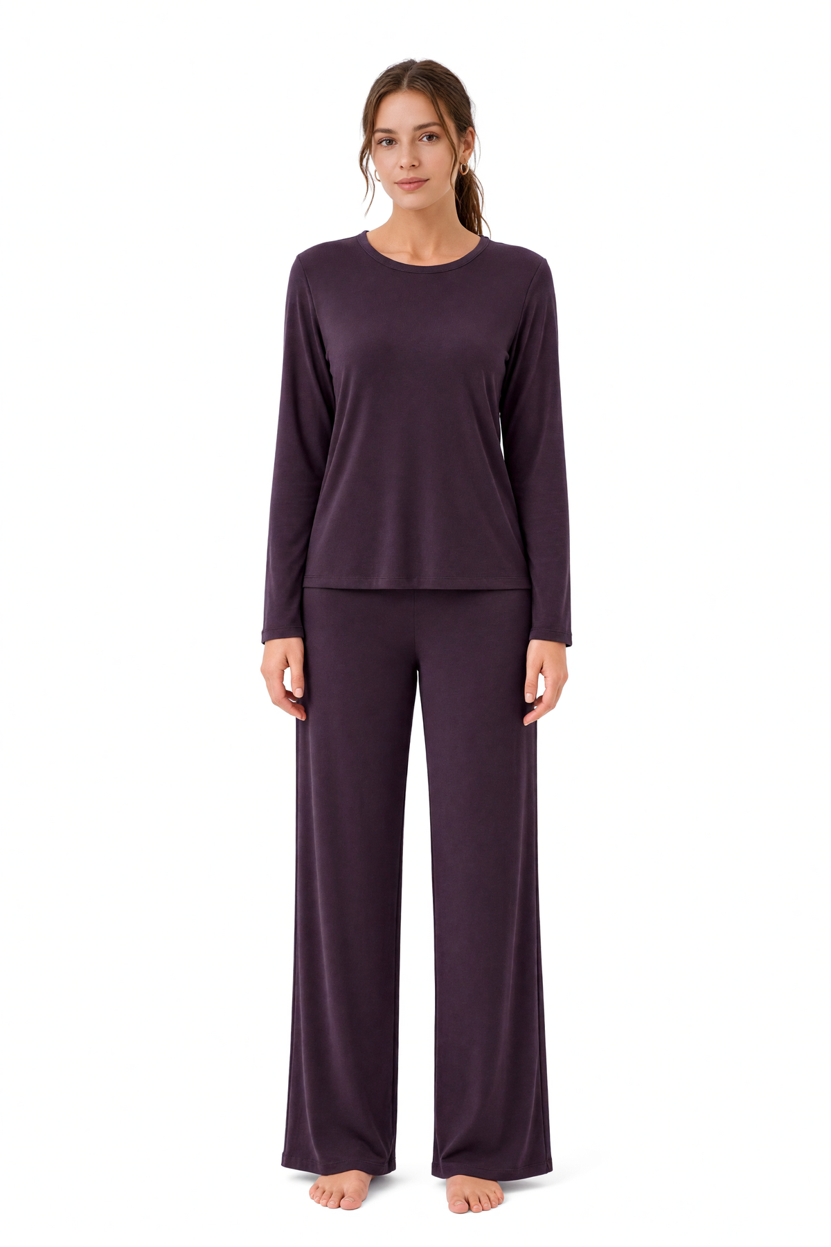 Pyjama long en bambou et coton plus épais