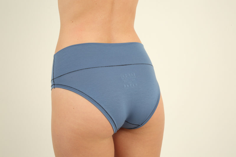 TENCEL™ Slip à taille large - Bleu
